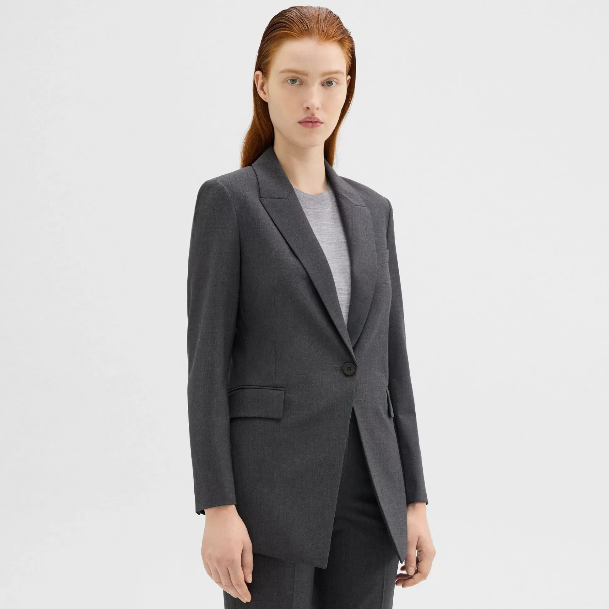 Theory Etiennette Blazer In Good Wool-Women Suits | Blazers + Jackets